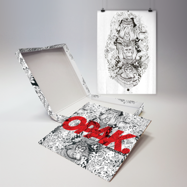 Opak. • Produkcie / Limitovaná edícia s ilustráciou vytlačenou na látke vo formáte A2