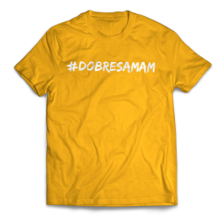 Teraborsuk • Tričko #DOBRESAMAM / Pánske / Žltá