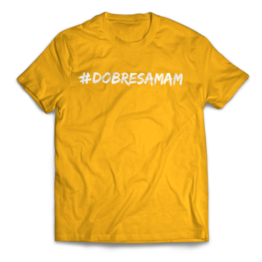 Teraborsuk • Tričko #DOBRESAMAM / Pánske / Žltá