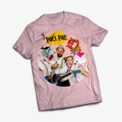 Paci Pac •  Tričko / Detské / Ružové s ružovou potlačou