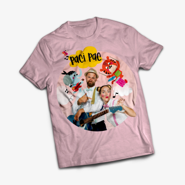 Paci Pac •  Tričko / Detské / Ružové s ružovou potlačou